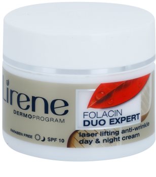 Lirene Folacin Duo Expert 50+ creme lifting de dia e noite SPF 10
