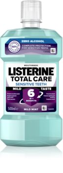 Listerine Total Care Sensitive visapusę apsaugą suteikiantis jautrios burnos skalavimo skystis