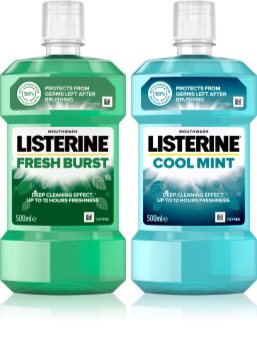 Listerine Fresh Burst a Cool Mint Duopack Mondwater voor Frisse Adem