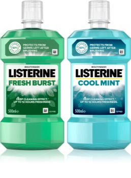 Listerine Fresh Burst a Cool Mint Duopack Mutes skalojamais līdzeklis svaigai elpai