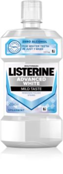 Listerine Advanced White Mild Taste Balinošs mutes skalošanas līdzeklis