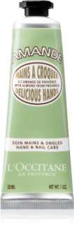 L’Occitane Amande Delicious Hands Хидратиращ и подхранващ крем за ръце и нокти