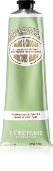 L’Occitane Amande Delicious Hands hydratisierende und nährende Creme für Hände und Fingernägel