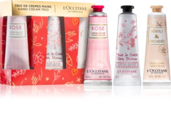 L’Occitane Hand Cream Trio dárková sada (na ruce a nehty)