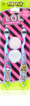 L.O.L. Surprise Travel Kit 2 Toothbrush and Caps παιδική οδοντόβουρτσα με συγκρατητήρα