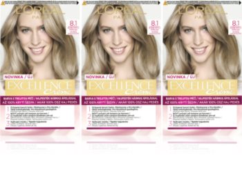 L’Oréal Paris Excellence Creme culoare par 8.1 Ash Blonde culoare