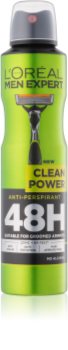 L’Oréal Paris Men Expert Clean Power antitraspirante spray