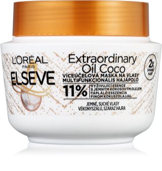 L’Oréal Paris Elseve Extraordinary Oil Coconut tápláló hajpakolás kókuszolajjal normál, száraz és nehezen kezelhető hajra