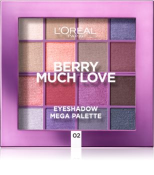 L’Oréal Paris Eyeshadow Mega Palette Berry Much Love paleta očních stínů