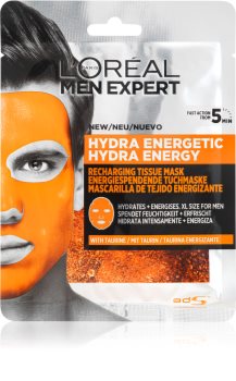 L’Oréal Paris Men Expert Hydra Energetic Feuchtigkeitsspendende Tuchmaske für Herren