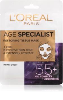 L’Oréal Paris Age Specialist 55+ Intensivt åtstramande och uppljusande arkmask