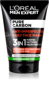 L’Oréal Paris Men Expert Pure Carbon почистващ гел 3 в 1 против несъвършенства на кожата