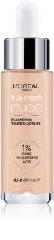 L’Oréal Paris True Match Nude Plumping Tinted Serum sérum para unificar el tono de la piel