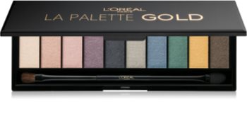 L’Oréal Paris Color Riche La Palette Gold paleta de sombras de ojos con espejo y aplicador