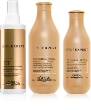 L’Oréal Professionnel Serie Expert Absolut Repair Gold Quinoa + Protein ambalaj economic II. (pentru par foarte deteriorat)