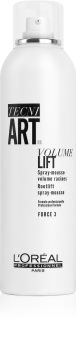 L’Oréal Professionnel Tecni.Art Volume Lift espuma de cabelo para dar volume desde a raiz