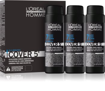 L’Oréal Professionnel Homme Cover 5' тонираща боя за коса 3 бр