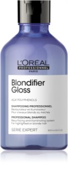 L’Oréal Professionnel Serie Expert Blondifier shampoo riparatore e ricostituente per capelli schiariti, con meches biondo freddo