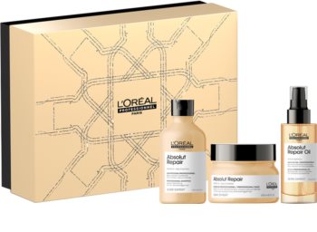 L’Oréal Professionnel Serie Expert Absolut Repair Gold Quinoa + Protein Geschenkset (für trockenes und beschädigtes Haar)