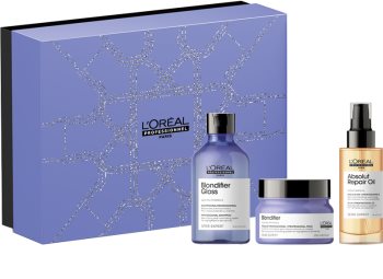 L’Oréal Professionnel Serie Expert Blondifier confezione regalo (per capelli schiariti, con meches biondo freddo)