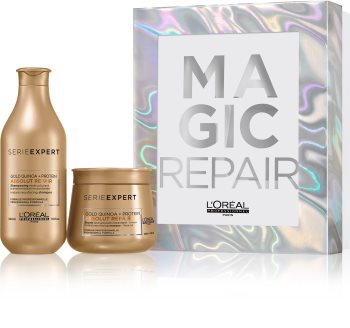 L’Oréal Professionnel Serie Expert Absolut Repair Gold Quinoa + Protein Geschenkset I. (für stark geschädigtes Haar)