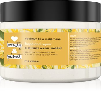 Love Beauty & Planet Hope and Repair regenererende sheet mask voor Beschadigd Haar