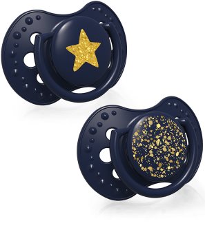 LOVI Stardust Blue smoczek 0-3 m
