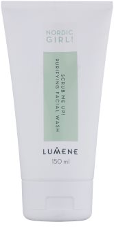 Lumene Nordic Girl! Scrub Me Up! gel limpiador exfoliante para pieles con imperfecciones