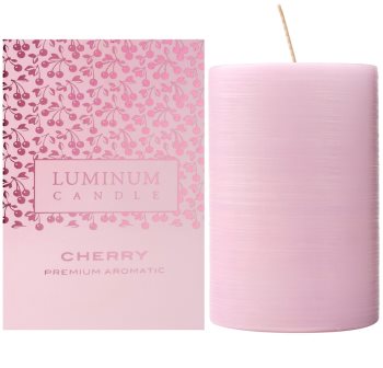 Luminum Candle Premium Aromatic Cherry vonná svíčka střední (Ø 60 - 80 mm, 32 h)