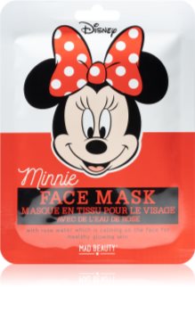 Mad Beauty Minnie rozjasňující plátýnková maska s výtažkem ze šípkové růže