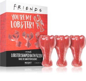 Mad Beauty Friends Lobster tablettes colorées pétillantes pour le bain