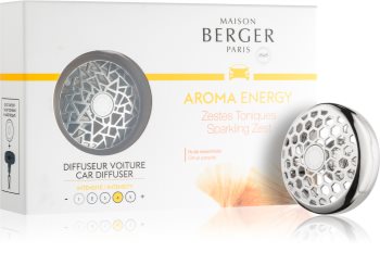 Maison Berger Paris Car Aroma Energy vůně do auta clip (Sparkling Zest)