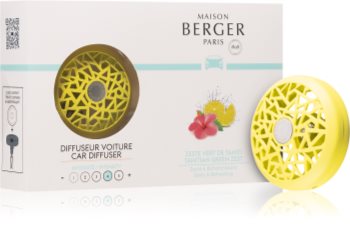 Maison Berger Paris Car Tahitian Green Zest suport auto pentru miros cu rezervã