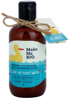 Make Me BIO Baby Care gel de limpeza suave para o cabelo e corpo para crianças