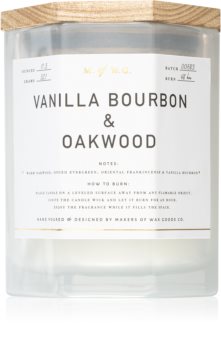 Makers of Wax Goods Vanilla Bourbon & Oakwood vela perfumada