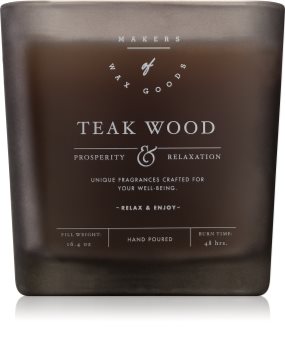 Makers of Wax Goods Teak Wood vonná sviečka