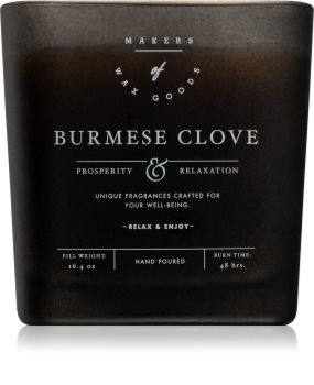 Makers of Wax Goods Burmese Clove scented candle