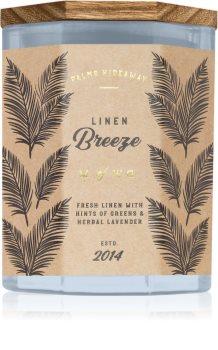 Makers of Wax Goods Palms Hideaway Linen Breeze dišeča sveča
