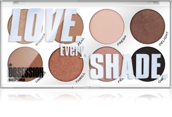 Makeup Obsession Love Every Shade paletka očních stínů