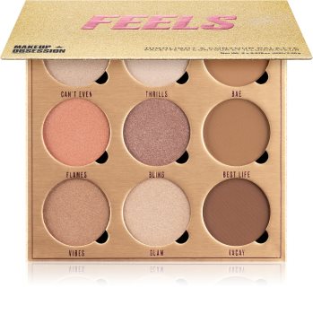 Makeup Obsession Feels paletă pentru contur și iluminare