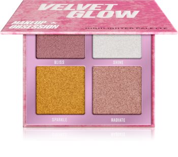 Makeup Obsession Velvet Glow Highlighter-Palette