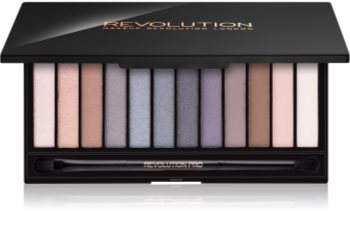 Makeup Revolution Iconic Smokey paleta de sombras de ojos con espejo y aplicador