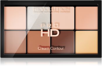 Makeup Revolution Ultra Pro HD Fair paleta de contorno de rostro en crema