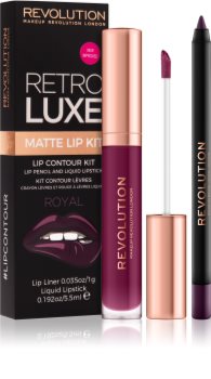 Makeup Revolution Retro Luxe матуючий набір для губ
