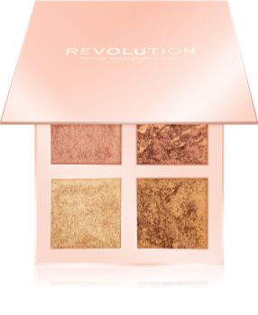 Makeup Revolution Face Quad палитра с озарители