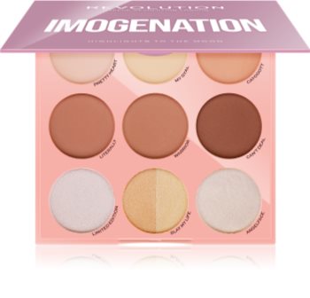 Makeup Revolution Imogenation palete de cores para contorno de rosto
