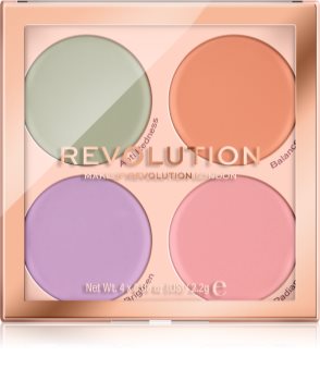 Makeup Revolution Matte Base палитра коректори против несъвършенства на кожата
