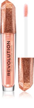 Makeup Revolution Precious Stone Rose Quartz блясък за устни с блестящи частици