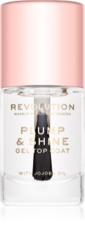 Makeup Revolution Plump & Shine Nagellack mit Geleffekt durchsichtig