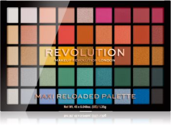 Makeup Revolution Maxi Reloaded Palette paletka pudrových očních stínů